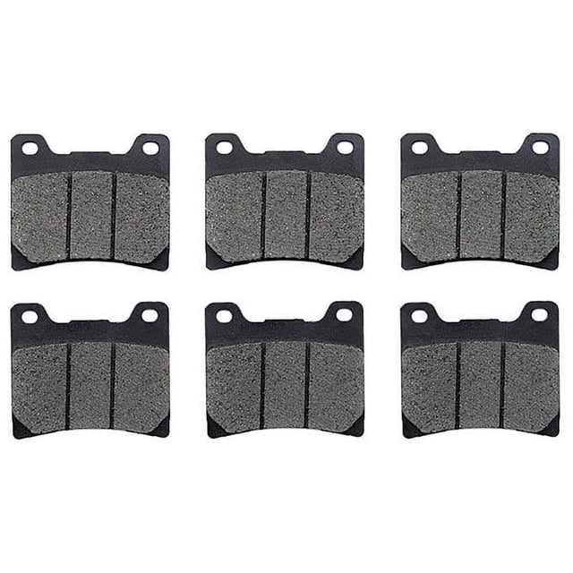 KMG Front + Rear Brake Pads Compatible with 1983 Yamaha XJ 900 RK Seca - Non-Metallic Organic NAO Brake Pads Set