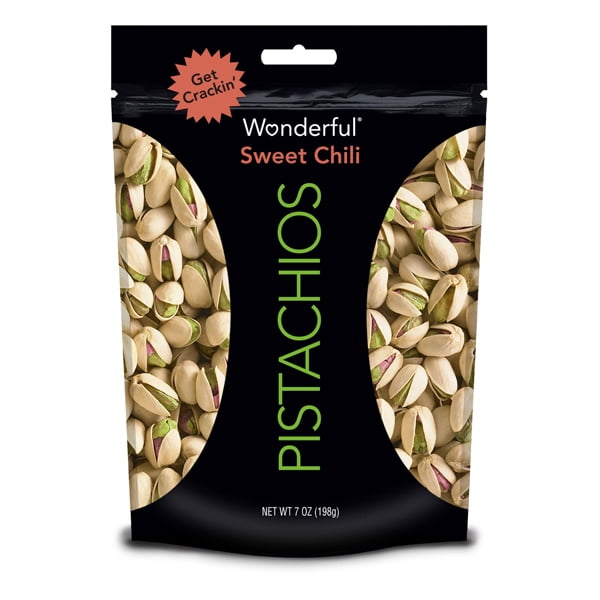 Wonderful Sweet Chili Pistachios Pistachios 7 oz Pouches Pack of 1