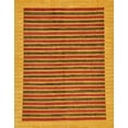 thumbnail image 1 of Ahgly Company Indoor Rectangle Abstract Dark Orange Oriental Area Rugs, 2' x 5', 1 of 6