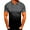 Dark Gray, variant on Ruziyoog Shirts for Men Cotton Crew Neck, Casual Sports T-shirt Lapel 3D Gradient Short-sleeved Army Green L