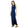 thumbnail image 2 of Bimba Women Long Maxi Dress With Side Slit Keyhole Neck Sleeveless Gown, 2 of 8