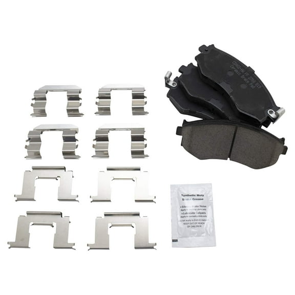 TRQ Front Ceramic Brake Pad Kit for Nissan 240SX Sentra Infiniti G20 w/ABS BFA73105 Fits select: 1990-1992 NISSAN STANZA