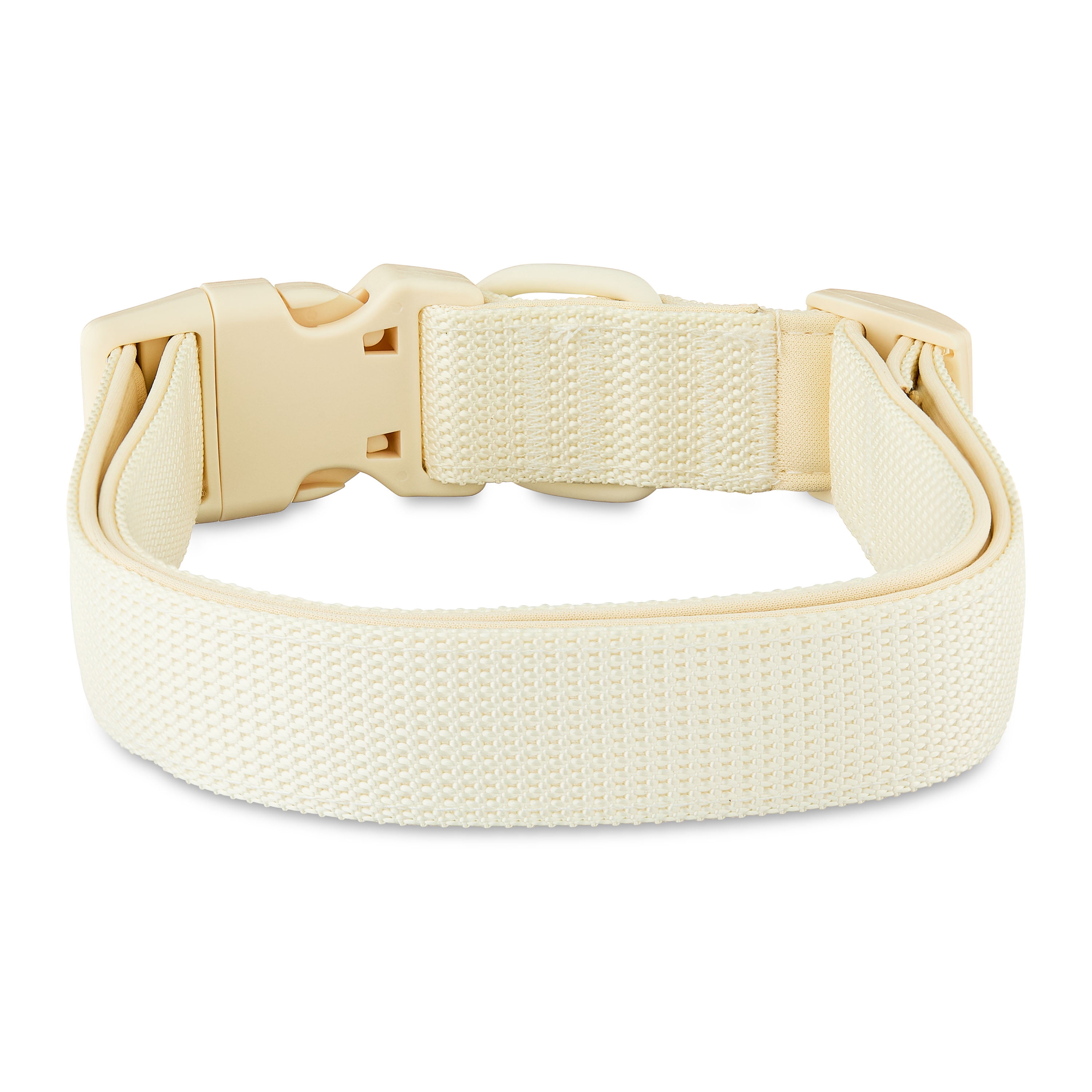 Vibrant Life Neoprene Cushioned Adjustable Dog Collar, Vanilla Cream, XL