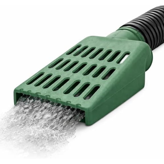 CrawlSpace-DIY Sump Pump Discharge Downspout Extension – Lawn & Yard Drain Grate with Waterproof Protection, Oval Inlet Fits 3″ or 4″ Drain Pipe, Prevents Pop-Up Water Emitters