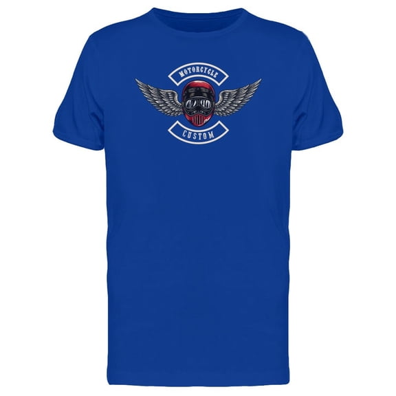 Winged Motorcycle Custom Helmet Tee Men's -Image by Shutterstock