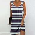 thumbnail image 2 of XuJwPNcy Sundresses for Women Sleeveless Scoop Neck Striped Tunic Dress Summer Beach Vacation Dresses, 2 of 5