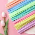 thumbnail image 2 of Bolsa de material de varilla giratoria de color macarrón simulación de felpa de lana varilla plegable varilla giratoria material flor, 2 of 4