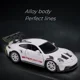 thumbnail image 2 of 1:36 Porsche 911 GT3 RS Mini coche en miniatura de aleación de carreras Diecasts juguete de Metal colección de simulación deportiva tirar hacia atrás regalos para niños,White No Box, 2 of 4