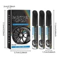 thumbnail image 3 of Linnome Car Wheel Rim Touch Up Paint Pen 3 Pack Black, Scratch Repair Kit for Automotive Wheel Rims DIY Fix, 3 of 9