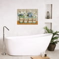 thumbnail image 4 of Farmhouse Daisy Flower Bathroom Decor Wall Art Rustic Floral Butterfly Pictures Wall Decor Relax Soak Unwind Bathroom Sign Canvas Painting Prints Artwork Decorations Framed for Bathroom 16"x12", 4 of 6