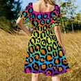 thumbnail image 4 of 1997 Neon Leopard Print Dress dress party night summer dresses for women 2024, 4 of 6