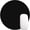 Black, variant on Small Round Mouse Pad | Stitched Edge, Non-Slip Rubber Base, Washable, Ideal for Wireless Mouse, Gaming, Office & Laptop - HOSWN