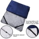 thumbnail image 3 of Almohadillas para cuna para dormir (75 "x 28") portátiles para acampar y caminar con correas elásticas, almohadilla para cuna suave y gruesa de algodón, impermeable - Azul marino, 3 of 5