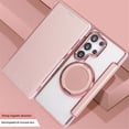 thumbnail image 6 of For Samsung Galaxy S26 Ultra 5G Wallet Cell Cover, RFID Blocking, PU Leather,Compatible With MagSafe , With Flip Card Holder, Ultra Thin Electroplated Rotating Bracket Magneti Protective Cover,Pink, 6 of 9