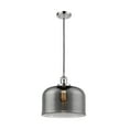 thumbnail image 3 of Innovations Lighting  Franklin Restoration Bell - 1 Light 12" Cord Hung Mini Pendant Polished Chrome/Plated Smoke, 3 of 5