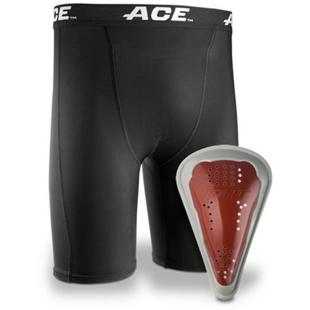 Baseball Cup - ACE Compression Short and Cup, Teen, Small/Medium, Black, 1/pack
