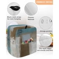 thumbnail image 3 of Teal Blue Stand Mixer Dust Cover with Storage Pocket & Handles,Brown White Minimalist Retro Smear Ombre Art Fits All Tilt Head & Bowl Lift Kitchen Appliance Cover Organizer Bag Accessories,6-8 Quart, 3 of 6