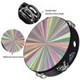 thumbnail image 3 of Tambor de mano EASTROCK Radiant Tambourine, 8 pulgadas, doble hilera, jingles, pandereta reflectante, 3 of 7