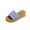 Blue, variant on Platform Slip on Espadrille Sandals for Women Wedges Slides Bohemia Sandals Flatform Open Toe Beach Sandals Brown 9