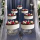 thumbnail image 1 of Juego de 7 soportes de acrílico para tartas de boda, resistente y redondo, para tartas y cupcakes, para mesa de exposición, boda, fiesta, cumpleaños, soporte de pastel transparente, soportes de, 1 of 5