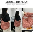 thumbnail image 6 of Kukuzhu Quilted Tote Bag for Women, Soft Puffer Tote Bag Lightweight Designer Cloud Pleated Hobo Bags with zippers, 6 of 7