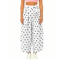 thumbnail image 5 of Women's Fashion Casual Print Color Pants Pocket Elastic Waist Comfortable Long Pants, 5 of 7