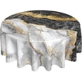 thumbnail image 1 of Marble Round Tablecloth Washable Reusable Decoration Table Cover for Kitchen Party 60", 1 of 7