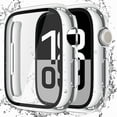 thumbnail image 1 of Chenchen [2 Pack] Waterproof Hard Case with Tempered Glass Compatible with Apple Watch Series 11 (2025) Series 10 42mm, Overall Protective Cover for iWatch Screen Protector, 1 Silver + 1 Transparent, 1 of 1