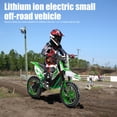 thumbnail image 3 of 36V Electric Dirt Bike,350W Electric Motorcycle - Up to 15.5MPH & 13.7 Miles Long-Range,3-Speed Modes Motorcycle for Kids Ages 5-15,Electric Motocross Off-Road Bike Mini Dirt Bike Green, 3 of 9