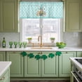 thumbnail image 5 of Kitchen Valances for Window, Spring Easter Rabbits Pitches Light Filtering Rod Pocket Valance Curtain, Eggs Butterfly Bee Flowers Short Curtains Window Topper for Bedroom Living Room 42x12in, 5 of 9