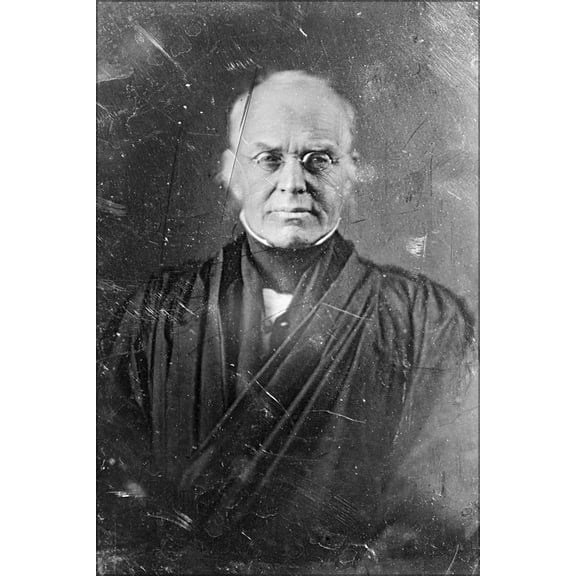 24"x36" Gallery Poster, Daguerreotype of Supreme Court justice Joseph Story. 1844