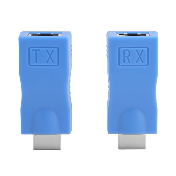 Adaptador de señal Interfaz multimedia HD Macho a RJ45 Hembra Extensor de señal Transmisor Receptor Adaptador