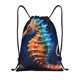 thumbnail image 1 of Fotbe Yellow Fish Seahorse Bolsa Mochila con Cordón Estampada, Bolsa de Gimnasio Deportiva, Bolsa Cinch, Bolsa con Cordón para Hombres y Mujeres-Small, 1 of 6