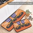 thumbnail image 5 of SKYSONIC Witch's Boots Foot Kitchen Rugs 2 Pieces, Halloween Orange Floor Mat Room Area Rug Washable Carpet Perfect for Living Room Bedroom Entryway, 5 of 7