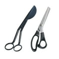 thumbnail image 2 of Tijeras para apliques de de , tijeras de costura de corte Zig , tela de alfombra, agarre cómodo portátil, tijeras de de , 2 uds., 2 of 9