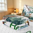 thumbnail image 5 of Erosebridal Happy Camping Zipper Twin Comforter Sets with Fitted Sheet and 2 Pillowcases, Hunting and Fishing Zipper Bedding Set, Reversible, 5 of 7