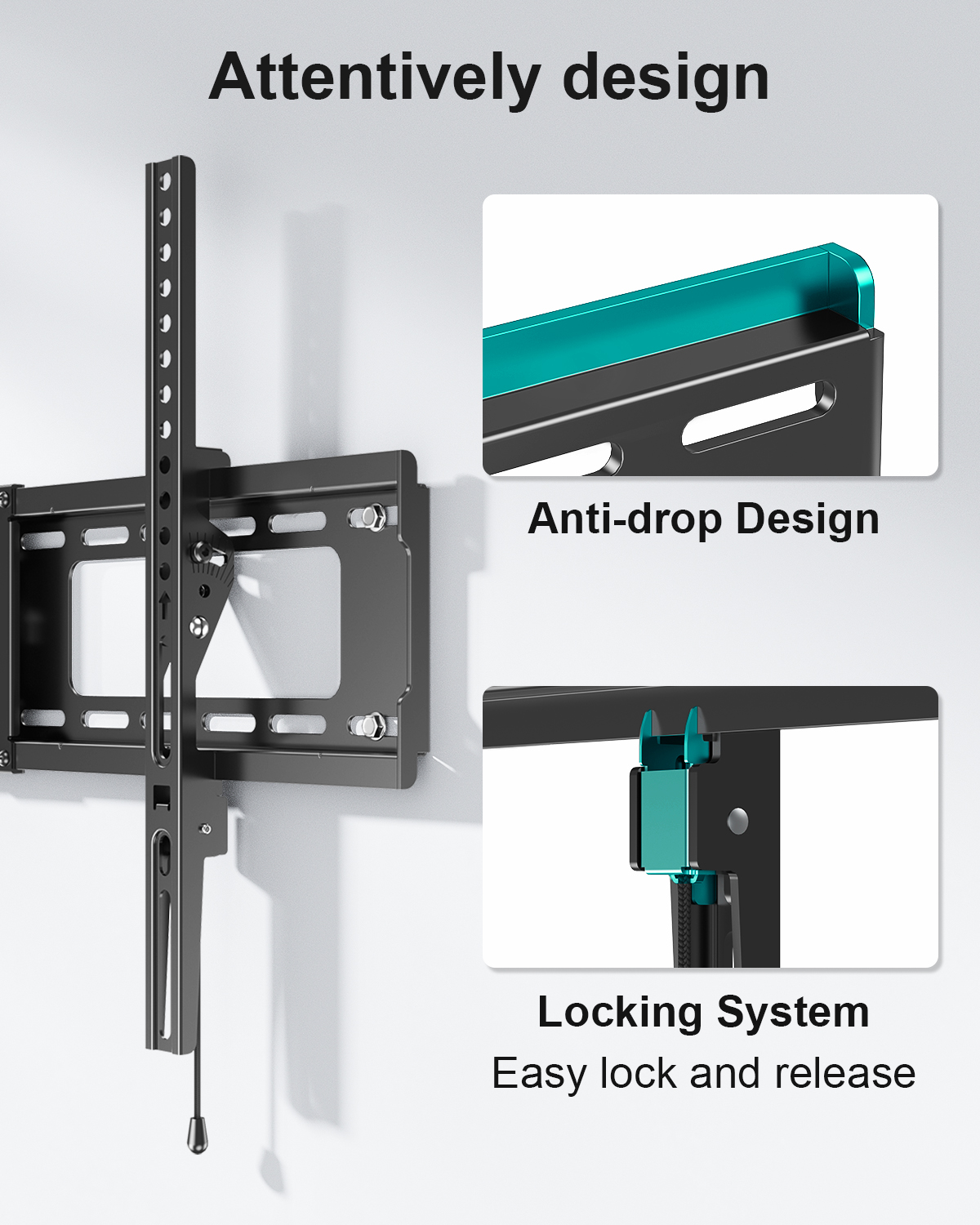 Mount Pro Tilting TV Wall Mount, 37-82 Inch, 132 lbs photo 3
