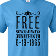 thumbnail image 4 of Inktastic Free- Now and Always- Juneteenth 6-19-1865 T-Shirt, 4 of 5
