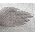 thumbnail image 4 of oneOone Viscose Chiffon Dusty Gray Fabric Chevron Geometric Craft Projects Decor Fabric Printed By The Yard 42 Inch Wide, 4 of 4