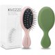 thumbnail image 1 of wonima11 2-Pack Kids Mini Hair Brush for Detangling, Gentle Travel Hairbrush for Girls, Boys & Women, Portable Detangler for Wet & Dry Hair, Compact for Purse & Backpack (Pink and Green), 1 of 1