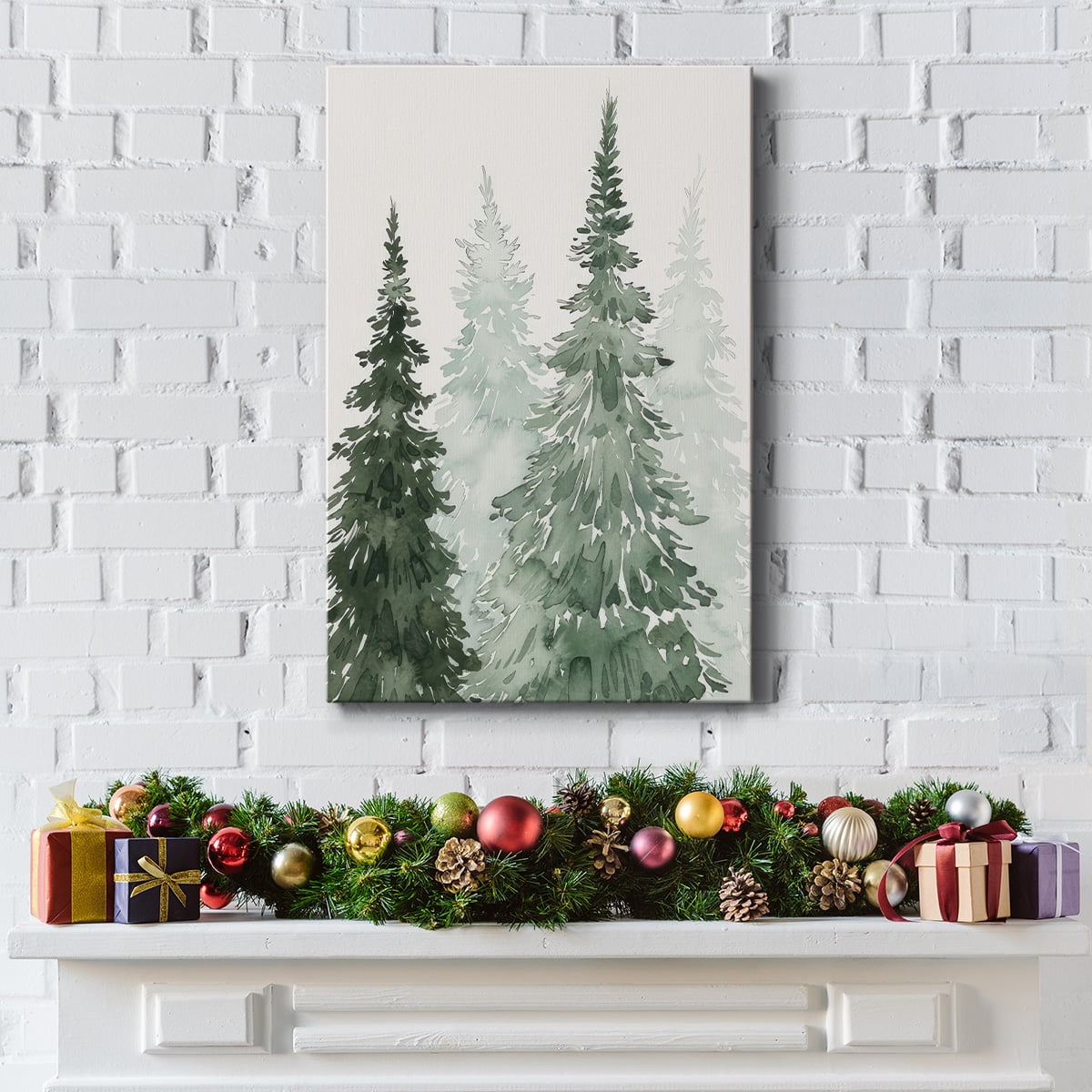 Winter Washed Coppice II- Gallery Wrapped Canvas
