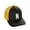 Black Gold, variant on Classic Baseball Trucker Hat Embroidered A to Z Letters Structured Mid Profile Cap, Black Charcoal Hat, Letter W