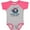 Baseball Heather and Hot Pink, variant on Inktastic Grammy and Pappy Love Me Boys or Girls Baby Bodysuit