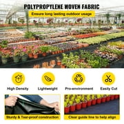 BENTISM 6.5x300 ft Heavy Duty PP Woven Weed Barrier Landscape Ground Cover 3.0Oz