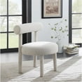thumbnail image 2 of Meridian Furniture Parlor Cream Boucle Fabric Accent Chair, 2 of 7