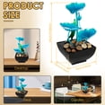 thumbnail image 2 of USB Powered Tabletop Fountain Small Lotus Waterfall Rocks Desktop Decor Mini Ornament (bluelotus ), 2 of 9