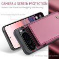 thumbnail image 2 of Case for Google Pixel 9 / 9 Pro with Card Holder, Retro PU Leather RFID Blocking Credit Card Slots Double Magnetic Clasp Flip Kickstand Shockproof Phone Cover for Google Pixel 9 / 9 Pro,Winered, 2 of 9