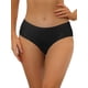 thumbnail image 1 of INSPIRAR CHIC Bragas para Mujeres Sin Forro Ropa Interior Cómoda Sin Marcar Cintura Elástica Breve L Negro, 1 of 4
