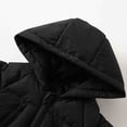 thumbnail image 4 of AINIYS Kids' Hooded Puffer Jacket with Zipper Closure Warm Quilted Coat for Winter Outdoor Daily Wear Black 3-4 Years, 4 of 6