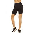 thumbnail image 3 of TheLovely Women & Plus Soft Cotton Active Stretch Outseam Workout Biker Shorts with Wide Wastband (15" Biker Shorts), 3 of 5